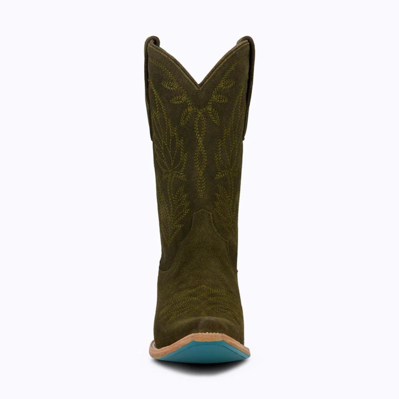 WOMEN'S SANDAGA-Olive Suede