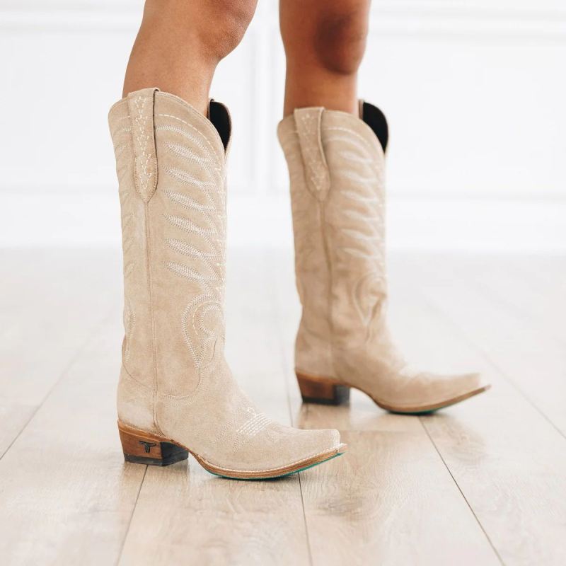 WOMEN'S SQUASH BLOSSOM-Latte Suede