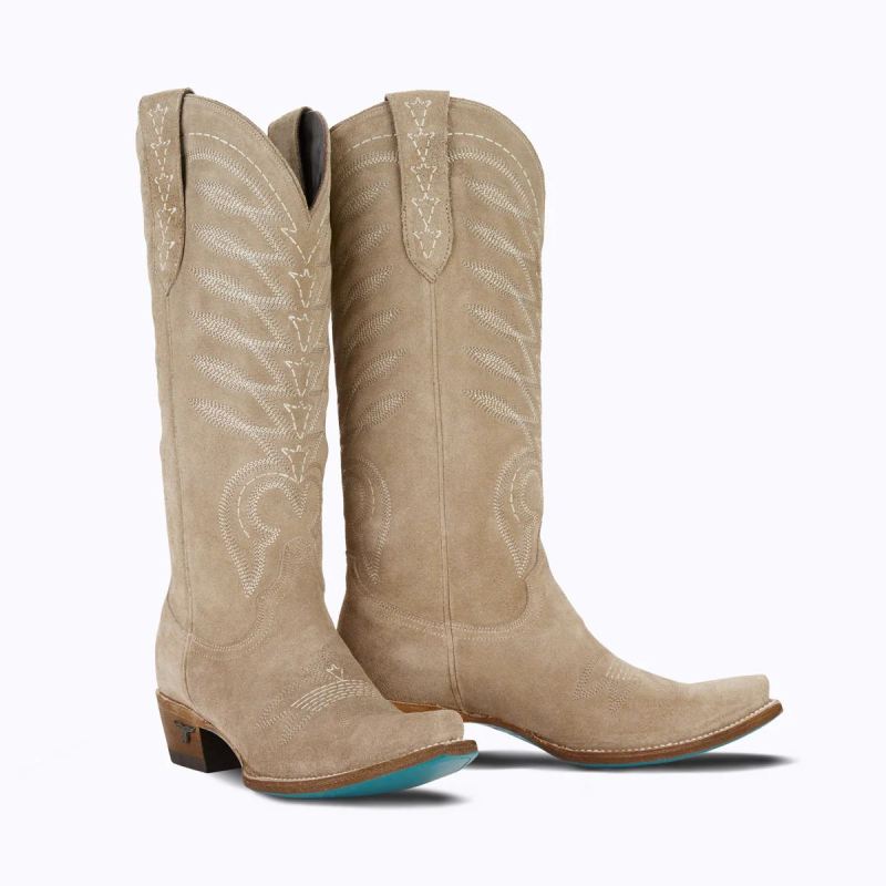 WOMEN'S SQUASH BLOSSOM-Latte Suede