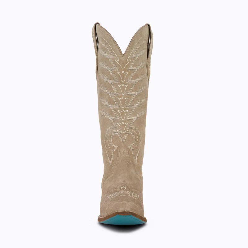 WOMEN'S SQUASH BLOSSOM-Latte Suede